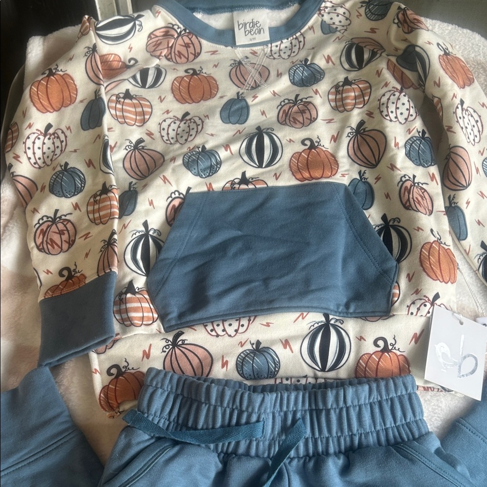Birdy Bean, Levi sweatshirt and jogger set new with tags.
